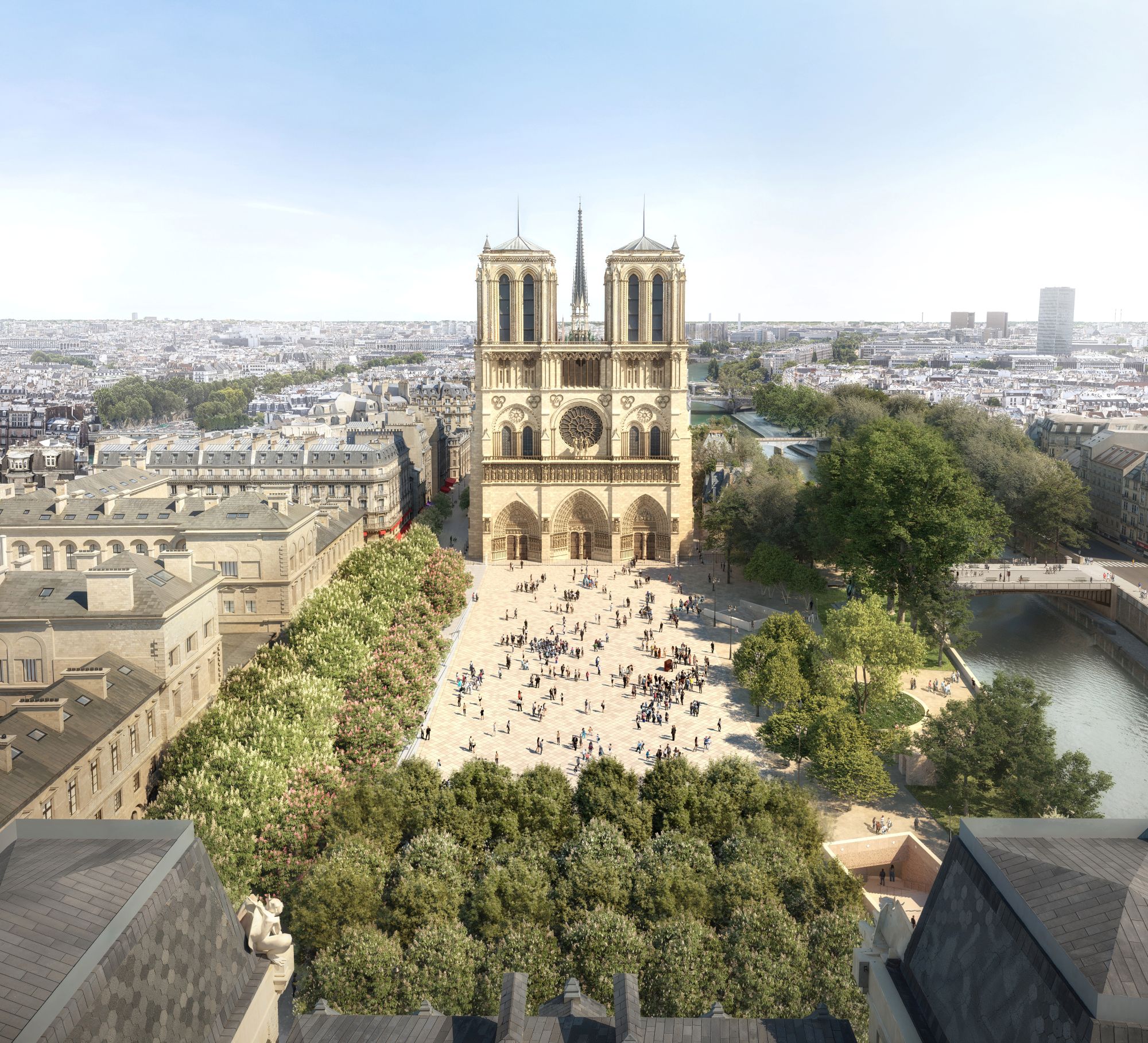 Visionary Landscape Architect Used Notre-Dame Cathedral to Inspire AMbitions for Climate Adaptation